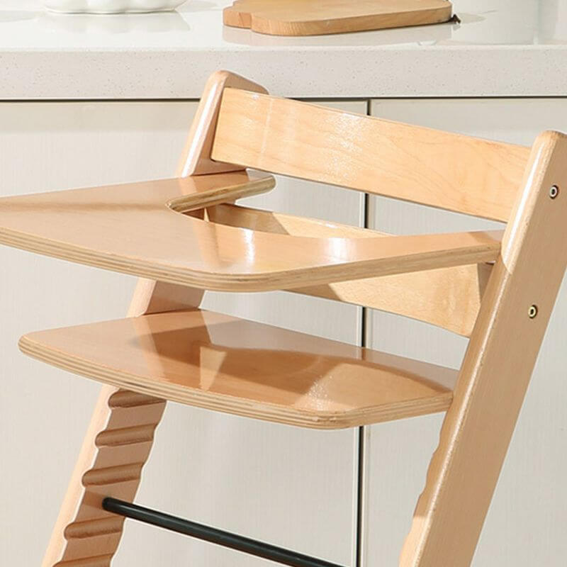 Wooden Beech Dining Chair Set - Natural Finish, Solid Design
