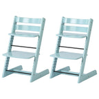 Wooden Beech Dining Chair Set - Natural Finish, Solid Design