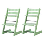 Wooden Beech Dining Chair Set - Natural Finish, Solid Design