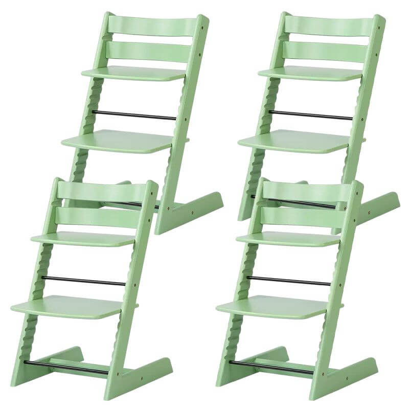 Wooden Beech Dining Chair Set - Natural Finish, Solid Design