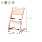 Wooden Beech Dining Chair Set - Natural Finish, Solid Design Dimensions