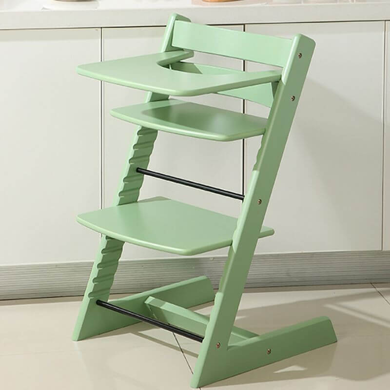 Wooden Beech Dining Chair Set - Natural Finish, Solid Design Main Product Image