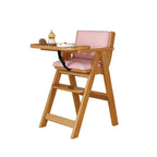 Wooden Kids Activity Chair With Arms - Brown/Pink