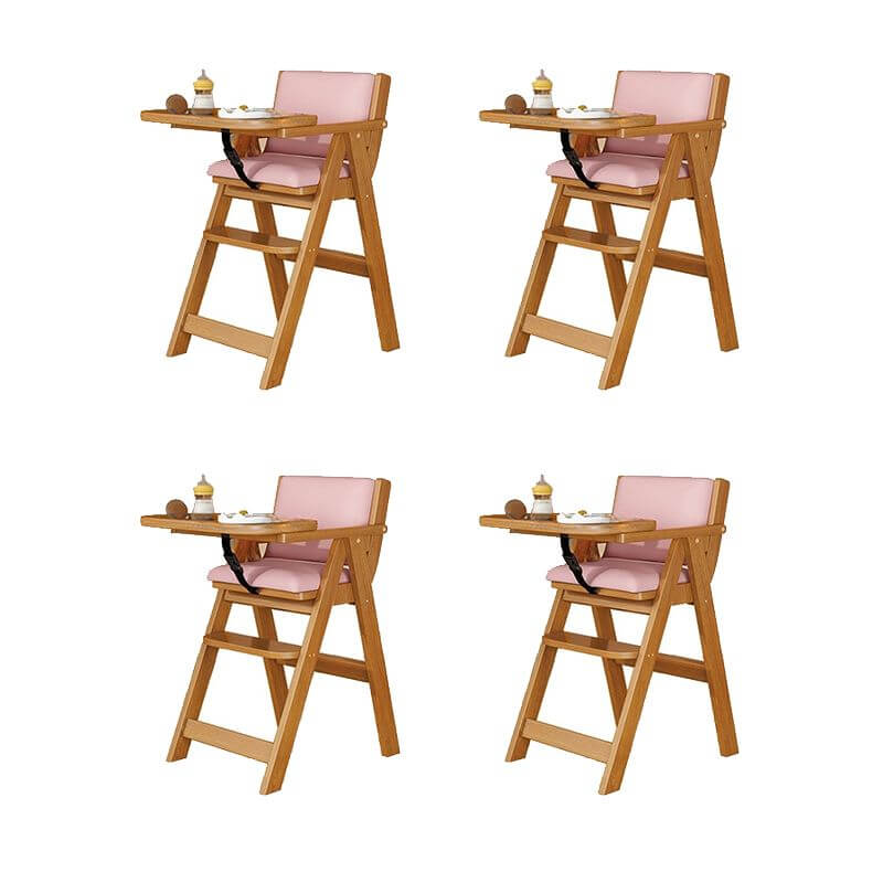 Wooden Kids Activity Chair With Arms - Brown/Pink