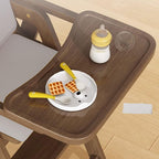 Wooden Kids Activity Chair With Arms - Brown/Pink