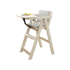 Wooden Kids Chair With PU Upholstery - Walnut/Blue