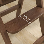 Wooden Kids Chair With PU Upholstery - Walnut/Blue