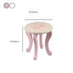 Wooden Kids Vanity Set with Mirror, Drawers & Chair in Pink, White or Yellow Dimensions