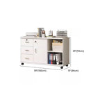 Woodgrain Locking Filing Cabinet With Door, Drawers And Casters Dimensions
