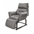 Wraparound Pregnancy Office Chair with Reclining Footrest and Textured Upholstery