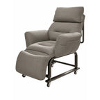 Wraparound Pregnancy Office Chair with Reclining Footrest and Textured Upholstery