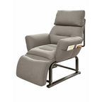 Wraparound Pregnancy Office Chair with Reclining Footrest and Textured Upholstery