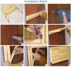 XS Foldable Pine Wood Wall-Mounted Desk - Space Saver