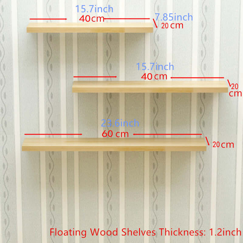 XS Foldable Pine Wood Wall-Mounted Desk - Space Saver