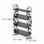 Zebra Print Acrylic Shoe Display Shelf, Slim 4 Tier Entryway Storage Dimensions