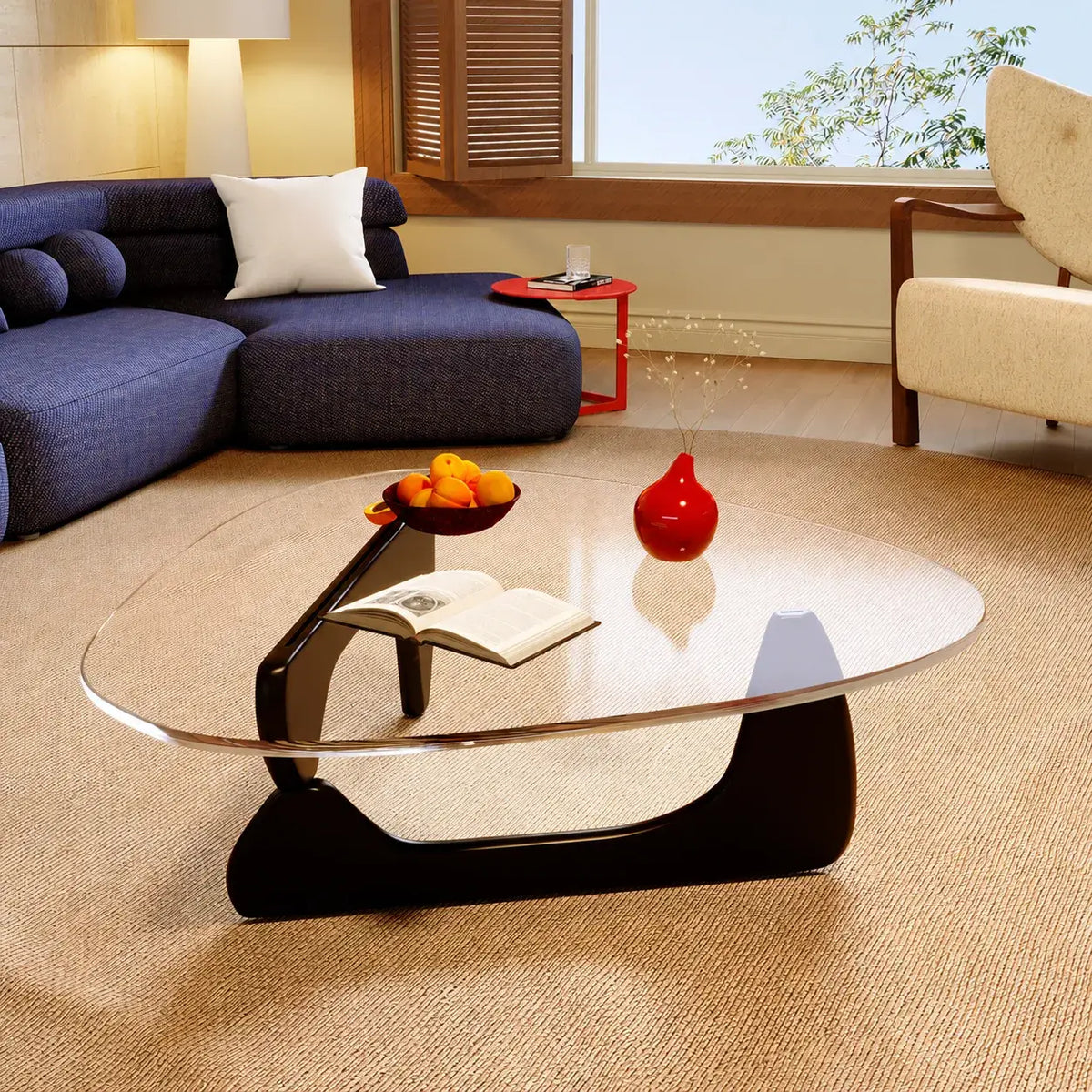 Zebra Print Organic Acrylic Coffee Table Series With Layered Nesting Forms