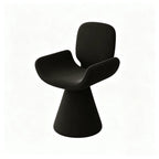 Zebra Print Sculptural Swivel Accent Vanity Chair Series in Velvet