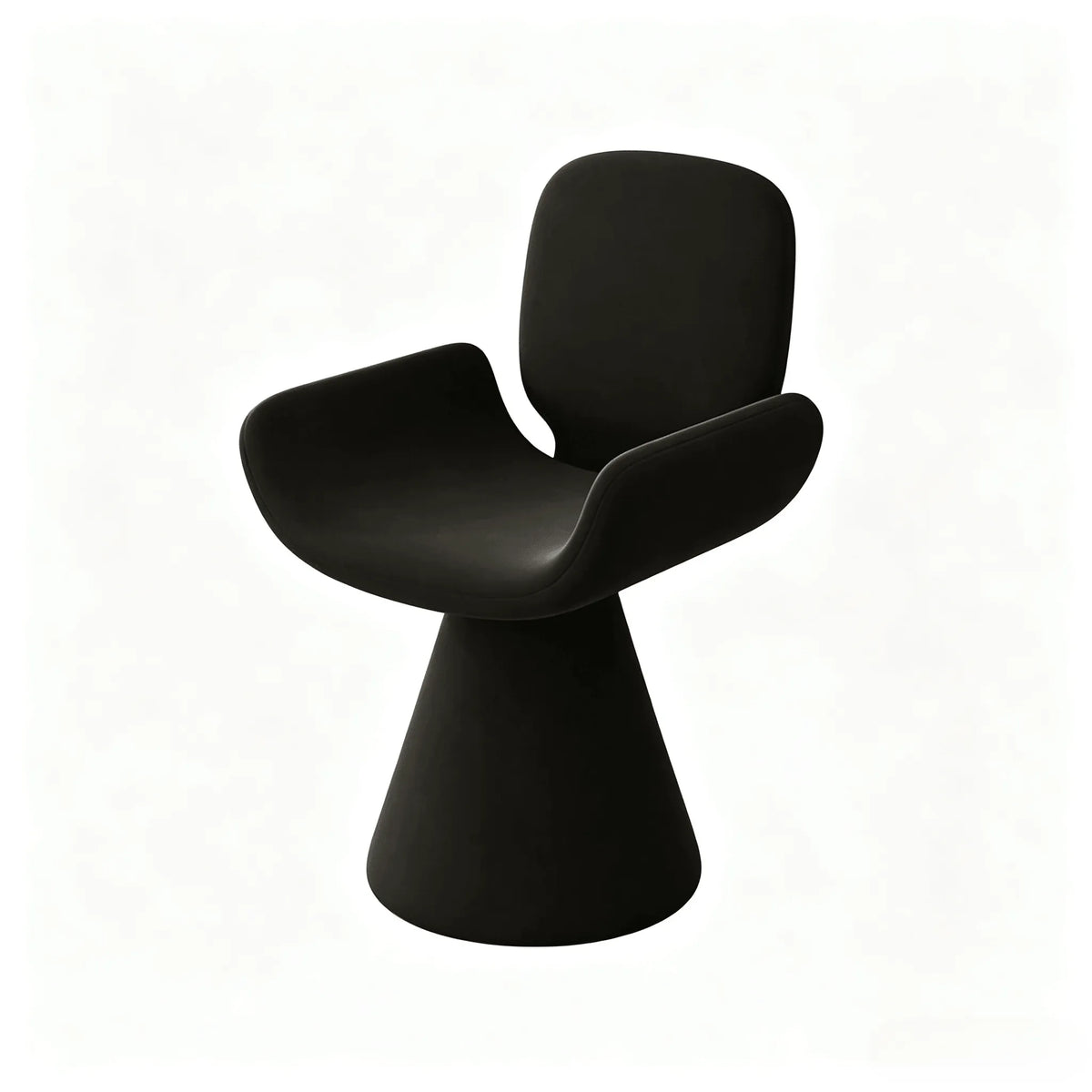 Zebra Print Sculptural Swivel Accent Vanity Chair Series in Velvet