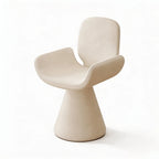 Zebra Print Sculptural Swivel Accent Vanity Chair Series in Velvet