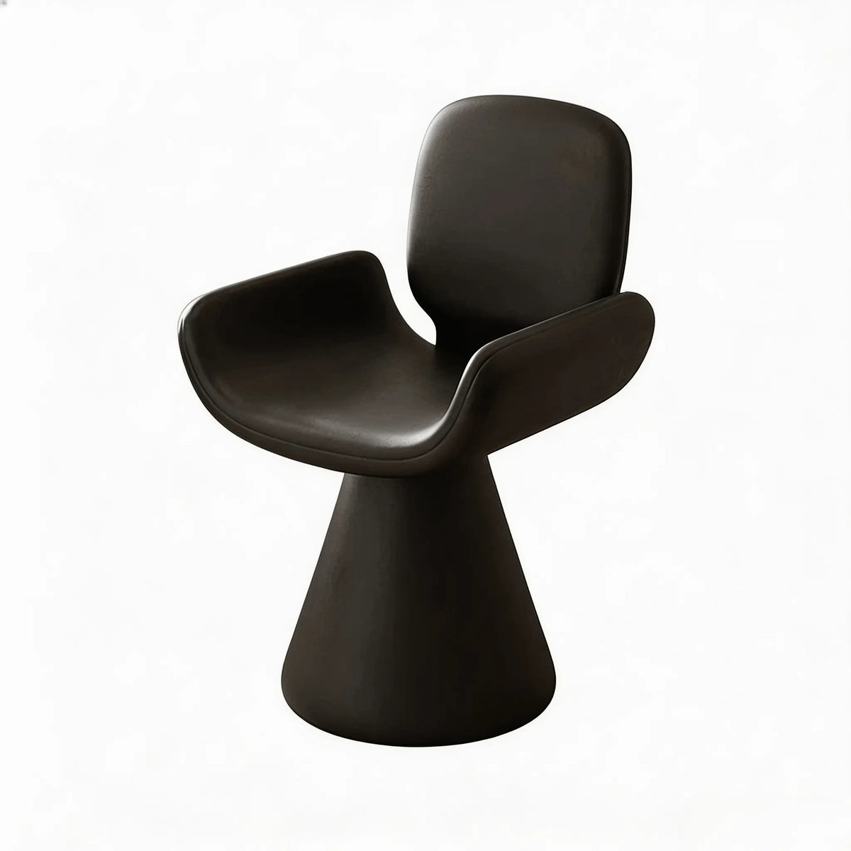 Zebra Print Sculptural Swivel Accent Vanity Chair Series in Velvet