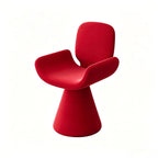 Zebra Print Sculptural Swivel Accent Vanity Chair Series in Velvet