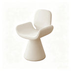 Zebra Print Sculptural Swivel Accent Vanity Chair Series in Velvet