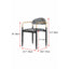 Zebra Upholstered Accent Seating Series With Curved Arms and Metal Frame Dimensions