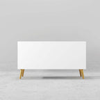 Contemporary white upholstered shoe rack bench with storage cabinet and shelf for hallway