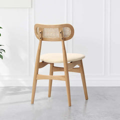 Elegant Rattan Upholstered Dining Chair for Modern Home Decor