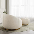 Ottoman pouf with cloud color for trendy home decor