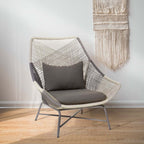 PE Rattan Outdoor Patio Chair with Cushion Pillow Included Set of 2 for Backyard Lounging