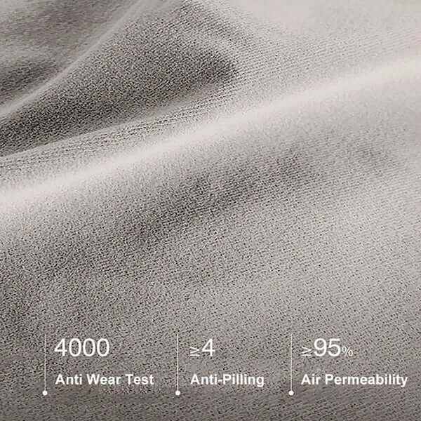 Modern velvet extra deep seat 4 seater sofa with adjustable armrest and backrest in elegant design