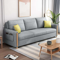 OffWhite Arm Full Sleeper Sofa Bed with Storage & Side Pockets Furniture