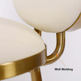 Modern Beige Faux Leather Upholstery Round Counter Stool with Back Set of 2