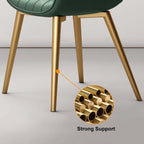 Modern dining chairs with high back and comfortable PU leather seat