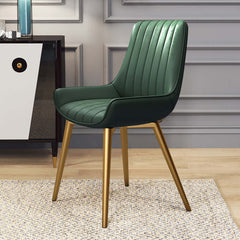 Contemporary dining chairs upholstered in high-quality PU leather