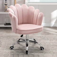 Comfortable beige office chair with swivel and adjustable features