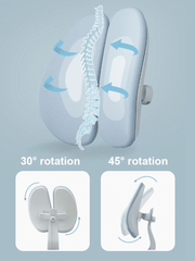 Ergonomic study chair for kids with armrest and lumbar support, sit-brake casters