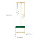 Chic gold hall tree with bench and shoe storage for stylish homes