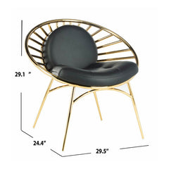 Reign 28.15 inch wide Papasan Chair in stylish modern design for contemporary living spaces