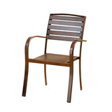 7Pieces Outdoor Dining Set with Oval Table and 6 Side Chair