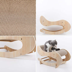 Eco-friendly and comfortable rocking cat bed with 10.6 inch width and 11.8 inch height