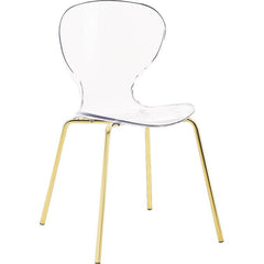 Eudora Stacking Side Chair in Clear, sleek and minimalist design for modern living spaces