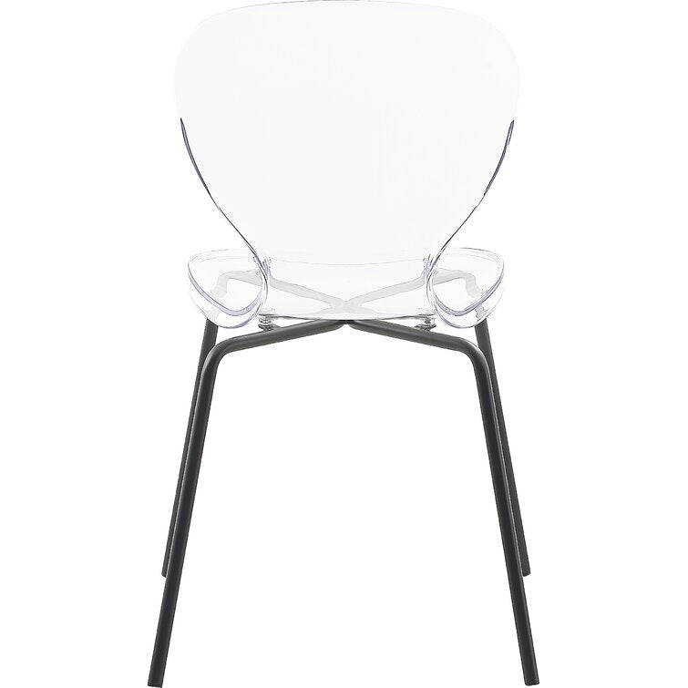 Eudora Stacking Side Chair in Clear