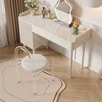 Contemporary velvet upholstered vanity chair for bedroom comfort