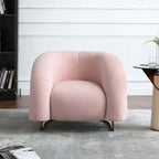 Modern yellow chair with plush velvet upholstery and metal base for cozy seating