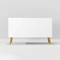 Upholstered contemporary white shoe rack bench with storage cabinet and shelf for hallway