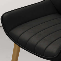 Contemporary dining chairs upholstered in high-quality PU leather