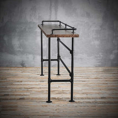 Modern industrial style bar table set with metal legs