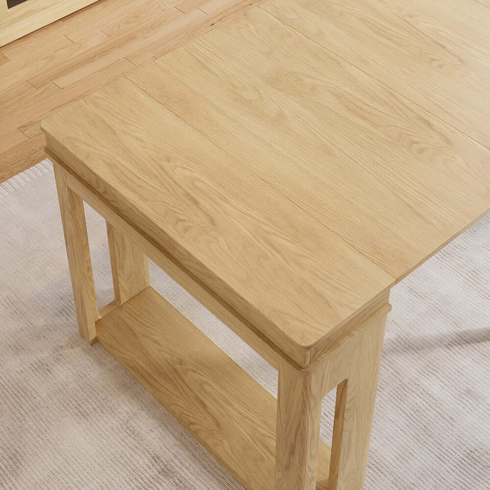 Contemporary walnut and gray dining set with extendable table, 4 chairs, and stylish storage sideboard